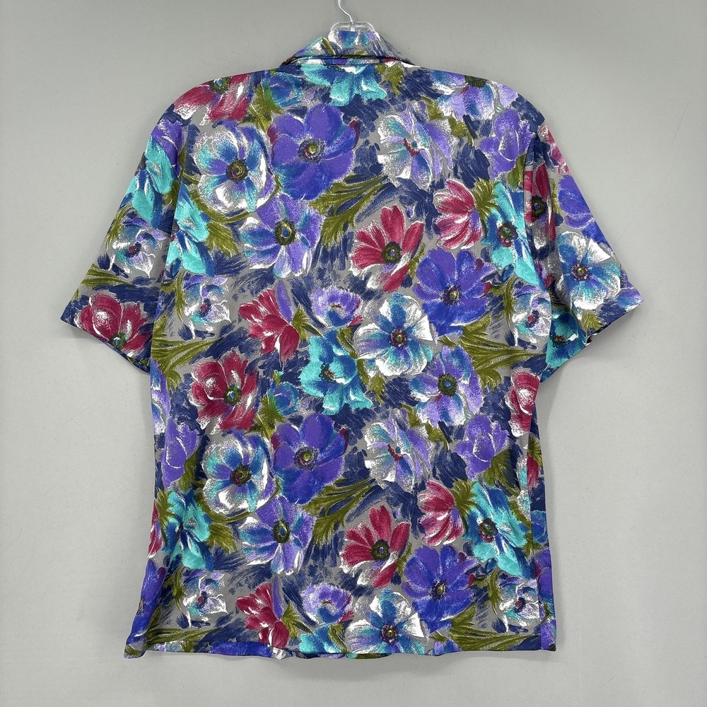 Vintage Paul Howard California Shirt Mens Large‎ 60s 70s Floral Dagger Collar - Picture 8 of 9